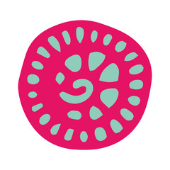 Flower mandala  in hand drawn style