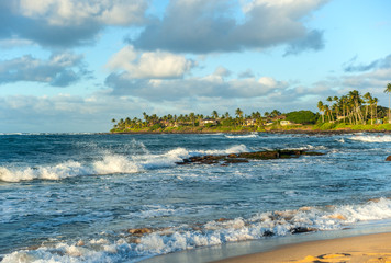Scenic coastline on the west side of Maui island. Hawaii 