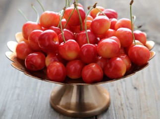 Sweet cherries.