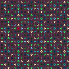 Seamless trefoil. vector pattern.Geometric repeating clover ornament. Ideas for wrapping, cards, banner, background, wallpaper.