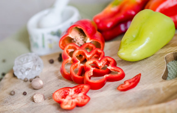Some slices of bulgarian pepper/parika