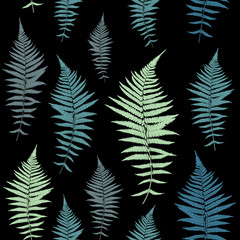 Fern Leaf Vector Fern Leaf Vector Seamless Pattern Background Il