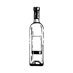 illustration of wine bottle