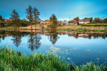 Belarusian Or Russian House In Village Or Countryside Of Belarus