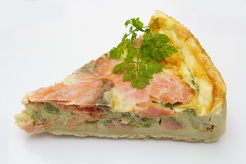 part de tarte au saumon