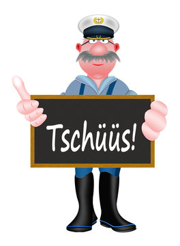 Tsch&uuml;&uuml;s, Abschied in der plattdeutschen Sprache, Sprachkultur in Ostfriesland