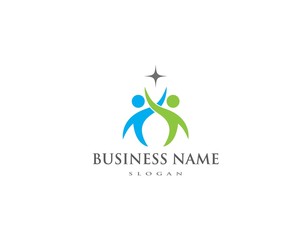 Fototapeta premium Community care Logo