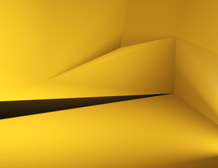 yellow polygon abstract background