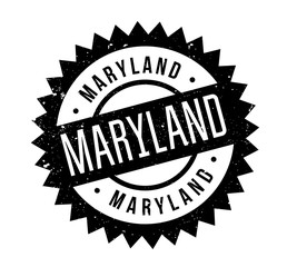 Obraz premium Maryland rubber stamp. Grunge design with dust scratches. Effects can be easily removed for a clean, crisp look. Color is easily changed.