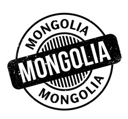 Mongolia rubber stamp. Grunge design with dust scratches. Effects can be easily removed for a clean, crisp look. Color is easily changed.