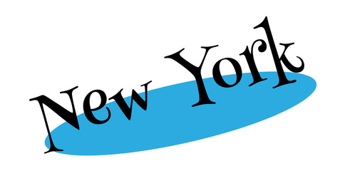 New York rubber stamp. Grunge design with dust scratches. Effects can be easily removed for a clean, crisp look. Color is easily changed.