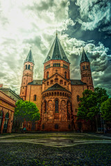 St. Martin's in Mainz. Germany - architecture background