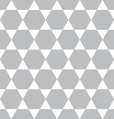 Obraz premium Seamless geometric pattern tile with hexagonal and triangular shape