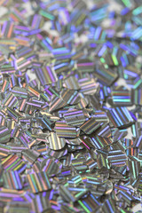 Glitter Confetti Holographic Abstract Background on Black