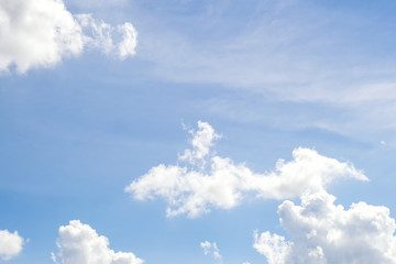 Naklejka na ściany i meble Shiny clear sky with cloud