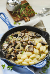 Potato gnocchi with mushroom
