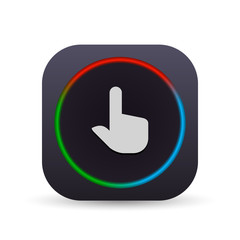 Dark MultiColor Web Button