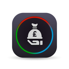 Dark MultiColor Web Button