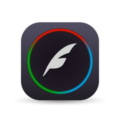 Dark MultiColor Web Button