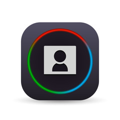 Dark MultiColor Web Button