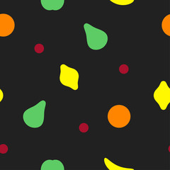 Pattern with fruits