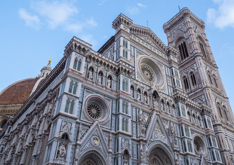 Cathedral of Santa Maria del Fiore in Florence on Duomo Square - biggest attraction in the city