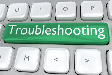Troubleshooting - technical concept