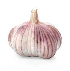 garlic isolated on white background.