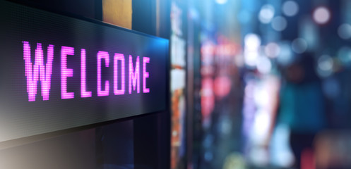 LED Signage - Welcome