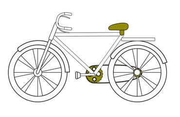 Cycle Drawing - clip-art vector illustration