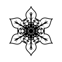 Decorative Snowflake Design Art