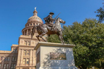 Fototapeta na wymiar Texas state Capitol building in Austin Texas, January of 2016