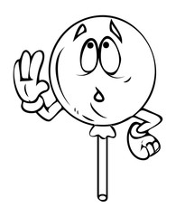 Cartoon Balloon Thinking  - clip-art vector illustration