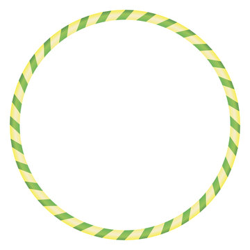 The hula Hoop yellow with green