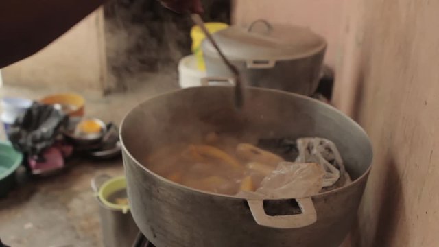 Cooking in Haiti