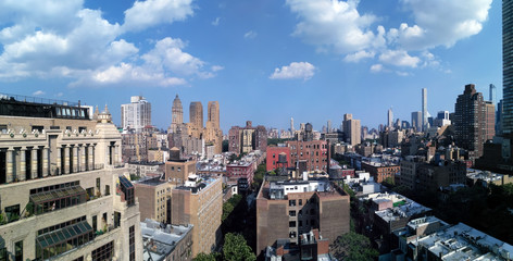 View to New York from a rooftop