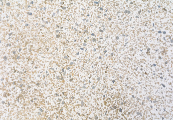 terrazzo flooring pattern old texture small stone black and crack cement white background with copy space add text