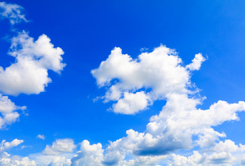 Naklejka na ściany i meble blue sky bright and big cloud beautiful summer. art of nature with copy space for add text