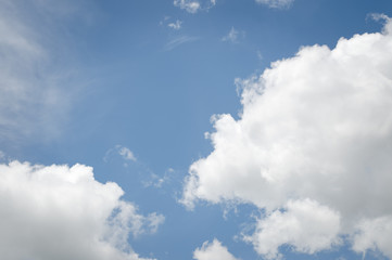 blue sky with many cloud