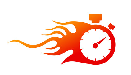 speedometer. abstract symbol of speed