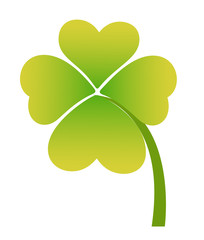Green Clover Leaf  - Clip-art vector illustration