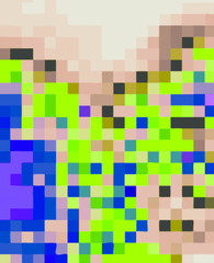 Abstract pixel Mosaic Vector Background