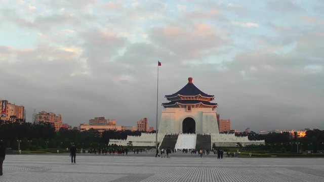 TAIPEI CITY, TAIWAN- DECEMBER 7, 2016- Liberty Square Timelapse