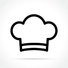 chef hat icon on white background