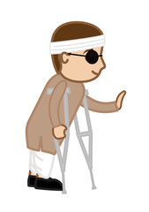 Blind Handicapped Person