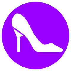 high heels concept icon