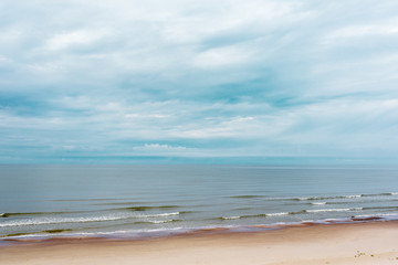 Fototapeta na wymiar Gray Baltic sea.