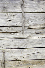 Old and spoiled white wood background