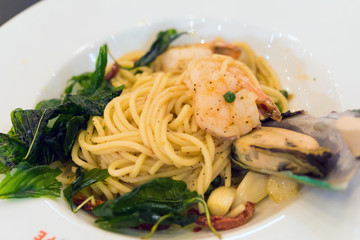 Spicy Spaghetti Shrimp