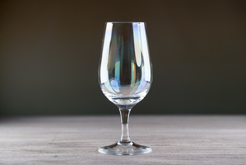 Empty wine glass, Rustic background